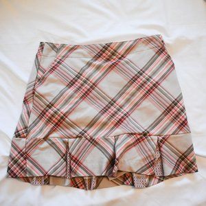 Plaid Skort (Skirt with Shorts) Size 4